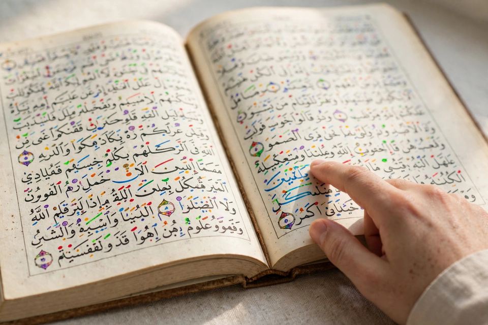 Student learning Tajweed rules online, online Quran classes Ireland